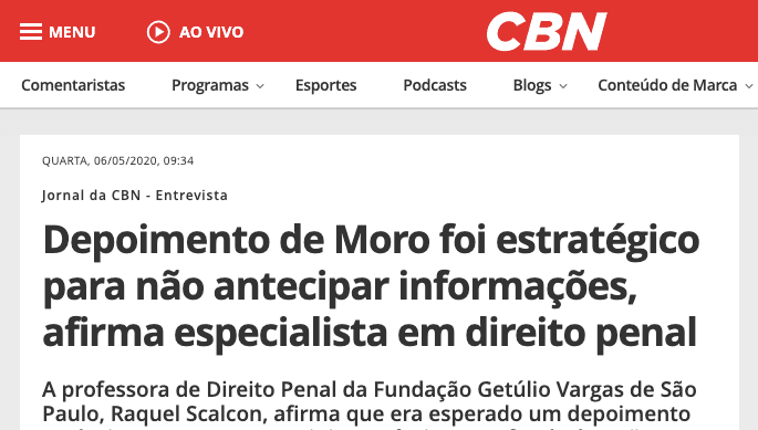 Análise sobre depoimento de ex-ministro – Jornal da CBN