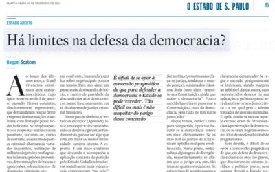 Há limites na defesa da democracia