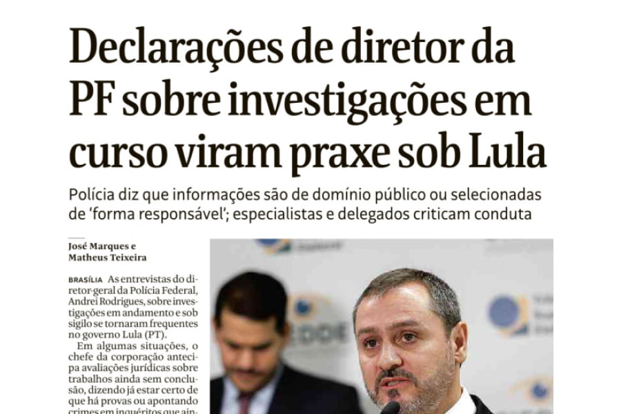 Declarações de diretor da PF sobre investigações em curso viram praxe sob Lula