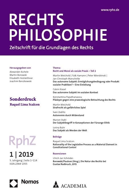 Rationality of the Legislative Process as a Material Element in Constitutional Control 