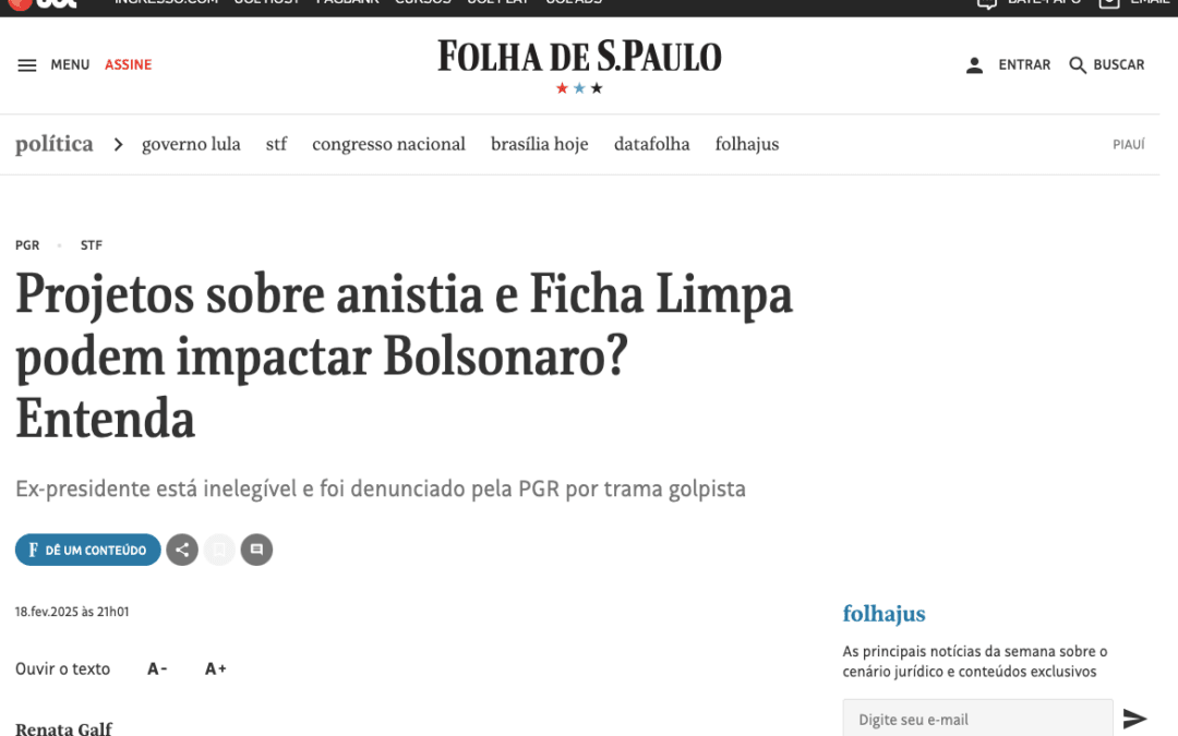 Projetos sobre anistia e Ficha Limpa podem impactar Bolsonaro? Entenda