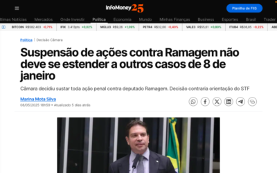Suspensão de ações contra Ramagem não deve se estender a outros casos de 8 de janeiro