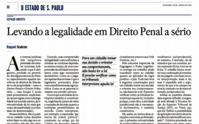 Levando a legalidade em Direito Penal a sério