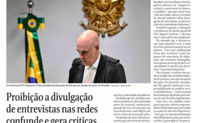 Proibição a divulgação de entrevistas nas redes confunde e gera críticas