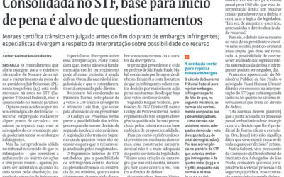 Consolidada no STF, base para início de pena é alvo de questionamentos